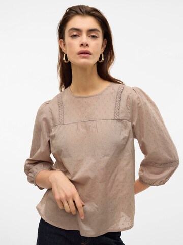 VERO MODA Bluse 'VMTrine' i grå