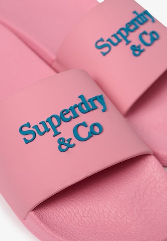 Superdry & Co Beach & Pool Shoes in Pink