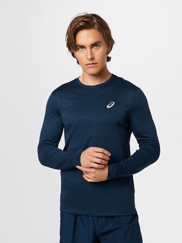 ASICS Functioneel shirt in Blauw: voorkant