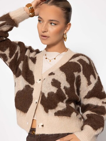 SASSYCLASSY Oversizestrickjacke‌‌‌‌‌ in Braun