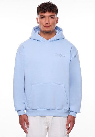 Sweat-shirt Dropsize en bleu : devant