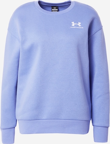 UNDER ARMOUR Sports sweatshirt 'Essential' in Blue: front