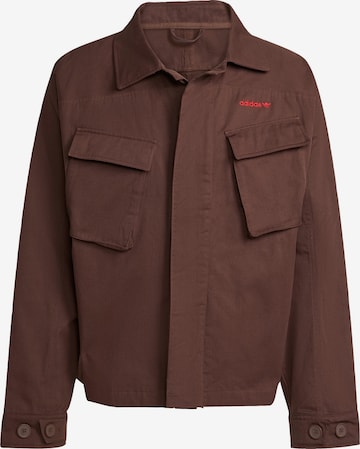 ADIDAS ORIGINALS - Chaqueta de entretiempo 'Regular Fit' en marrón: frente