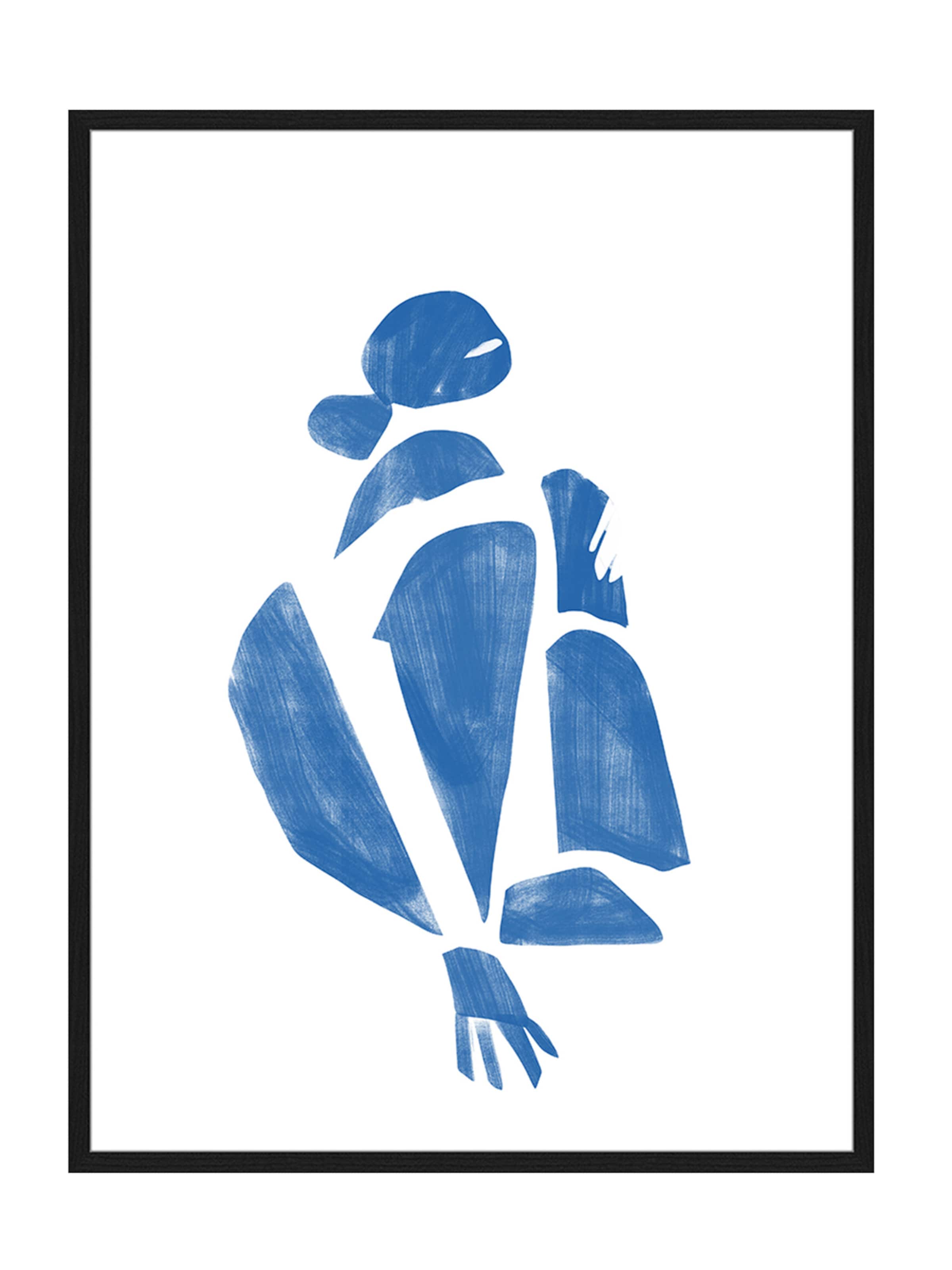 Liv Corday Bild  'Abstract Nude' in Schwarz: Vorderseite