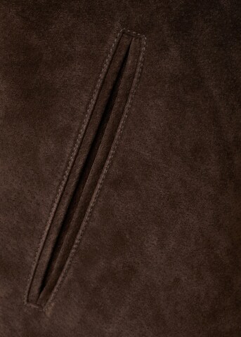MANGO MAN Strickjacke 'Pecora' in Braun