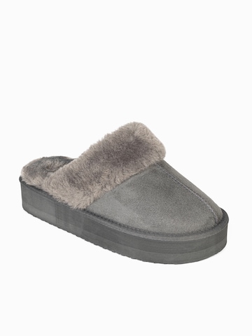 Island Boot Пантофи 'EMESTA' в сиво: отпред