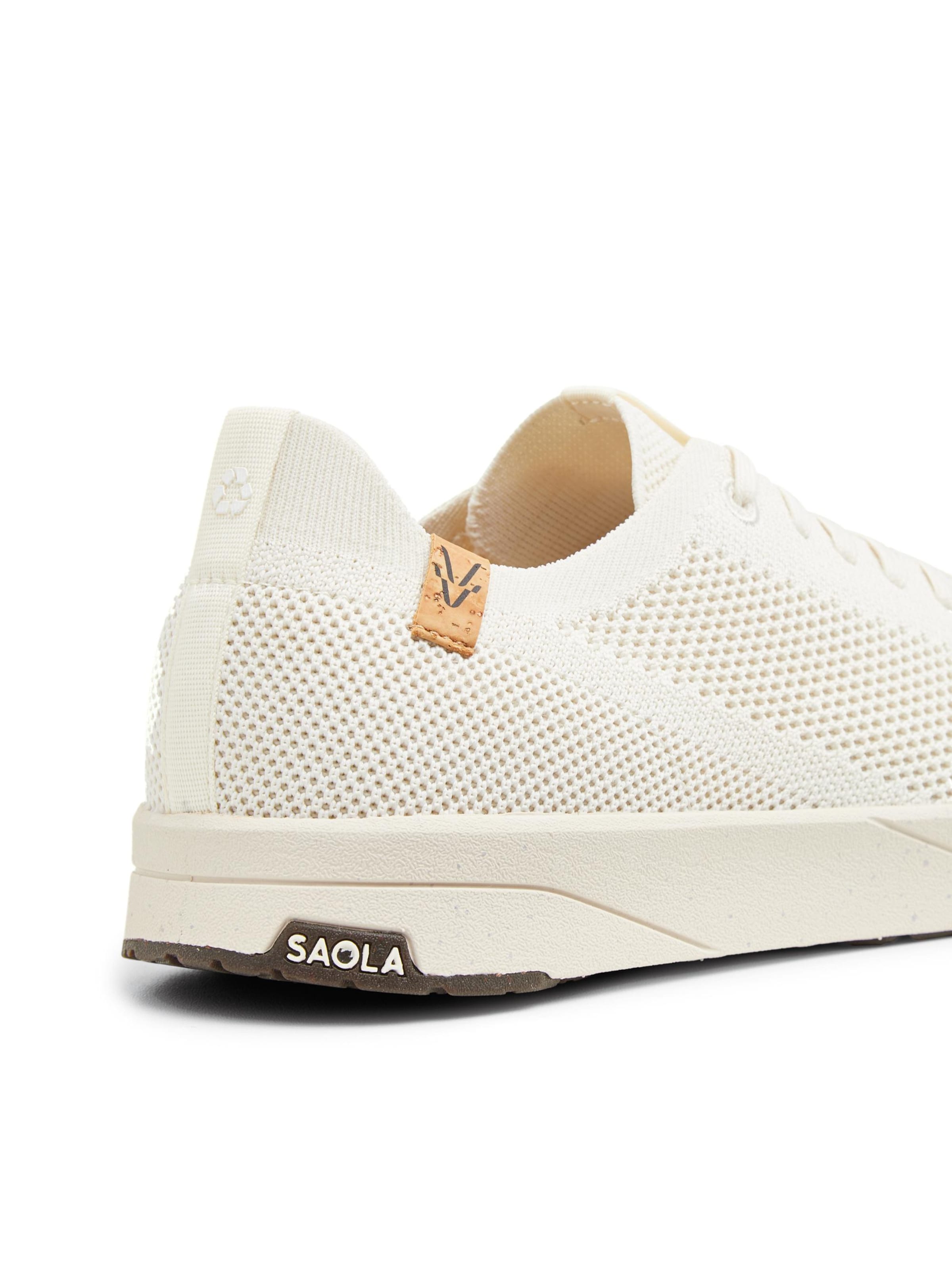 SAOLA Lace-up shoe 'Cannon Knit 2.0 M White' in White