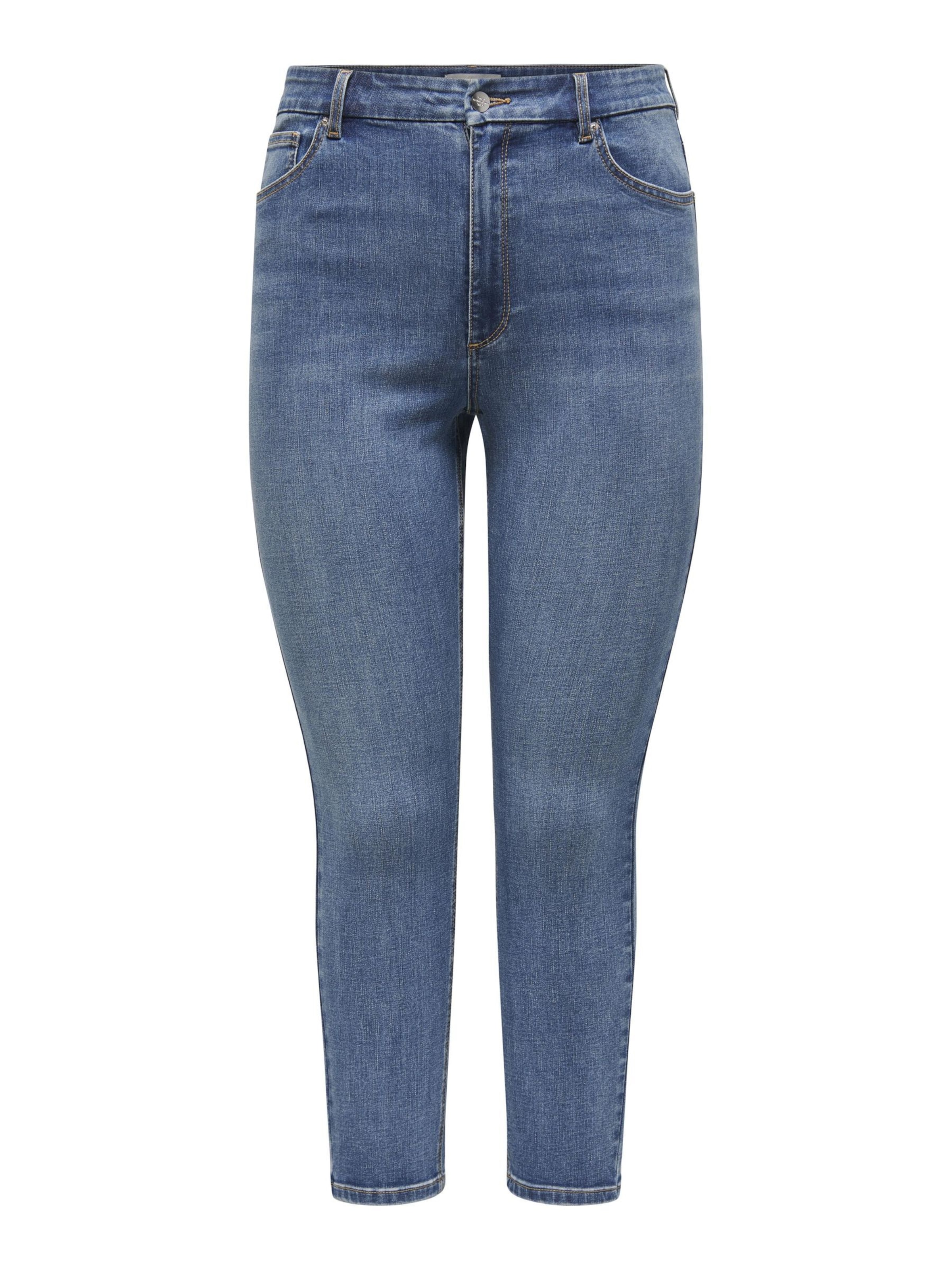 ONLY Carmakoma Skinny Jeans 'CARApril' i blå: forside