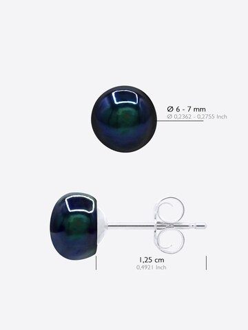 Boucles d'oreilles 'PASSY' Ateliers Saint Germain en noir