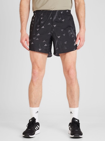 Regular Pantaloni sport 'RUN IT' de la ADIDAS PERFORMANCE pe negru: față