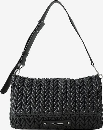 Karl Lagerfeld Torba za na rame 'WEAVE' u crna / srebro, Pregled proizvoda