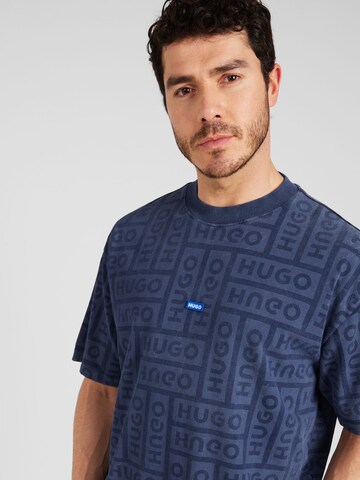 HUGO Shirt 'Nidane' in Blauw