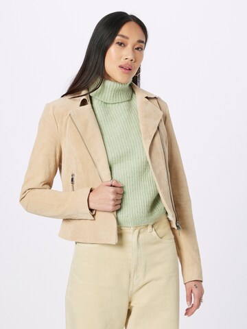 FREAKY NATION Between-Season Jacket 'Sunset Light' in Beige: front