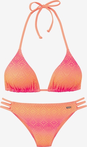BUFFALO Triangel Bikini in Pink: Vorderseite