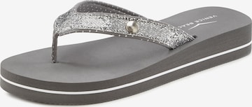VENICE BEACH T-Bar Sandals in Silver: front