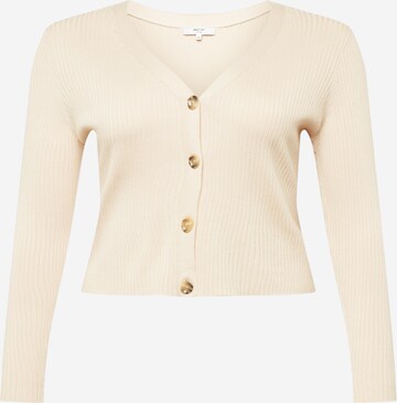 Cardigan 'Cassidy' ABOUT YOU Curvy en beige : devant