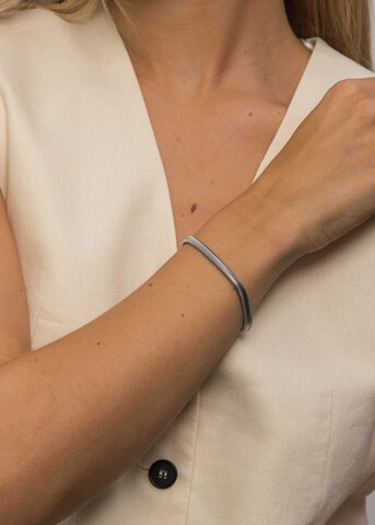 PURELEI Armband 'Flow' in Silber: Vorderseite