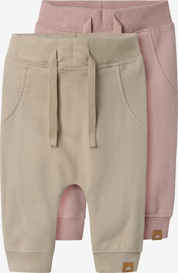 NAME IT Housut 'Takki' värissä beige / vanha roosa, Tuotenäkymä