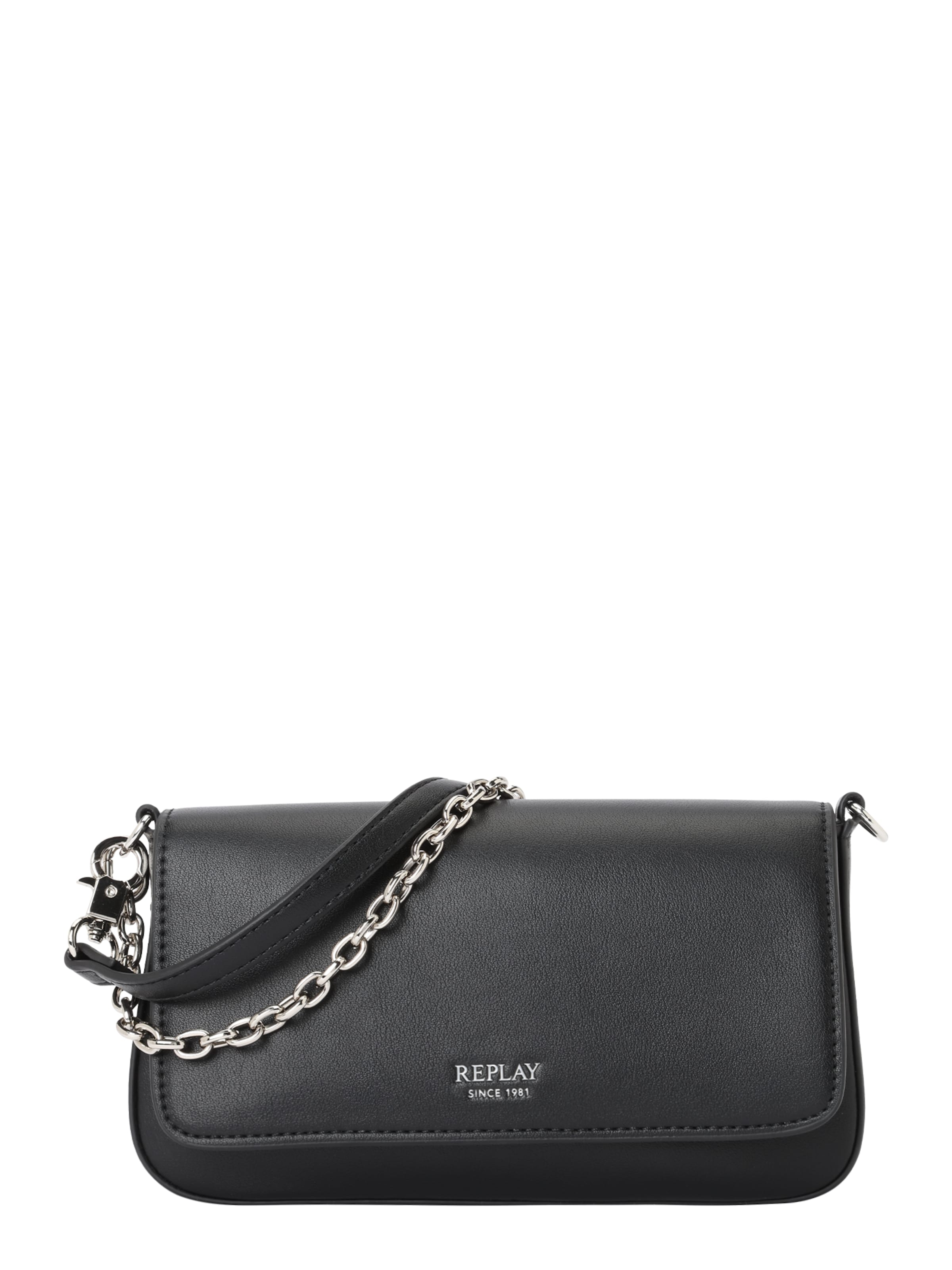 REPLAY Õlakott, värv must: eest vaates