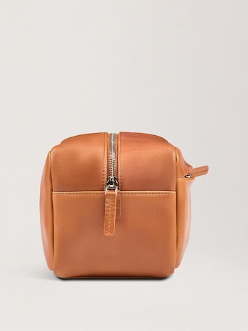 NEGOTIA Leather Toilettas 'Mori' in Bruin