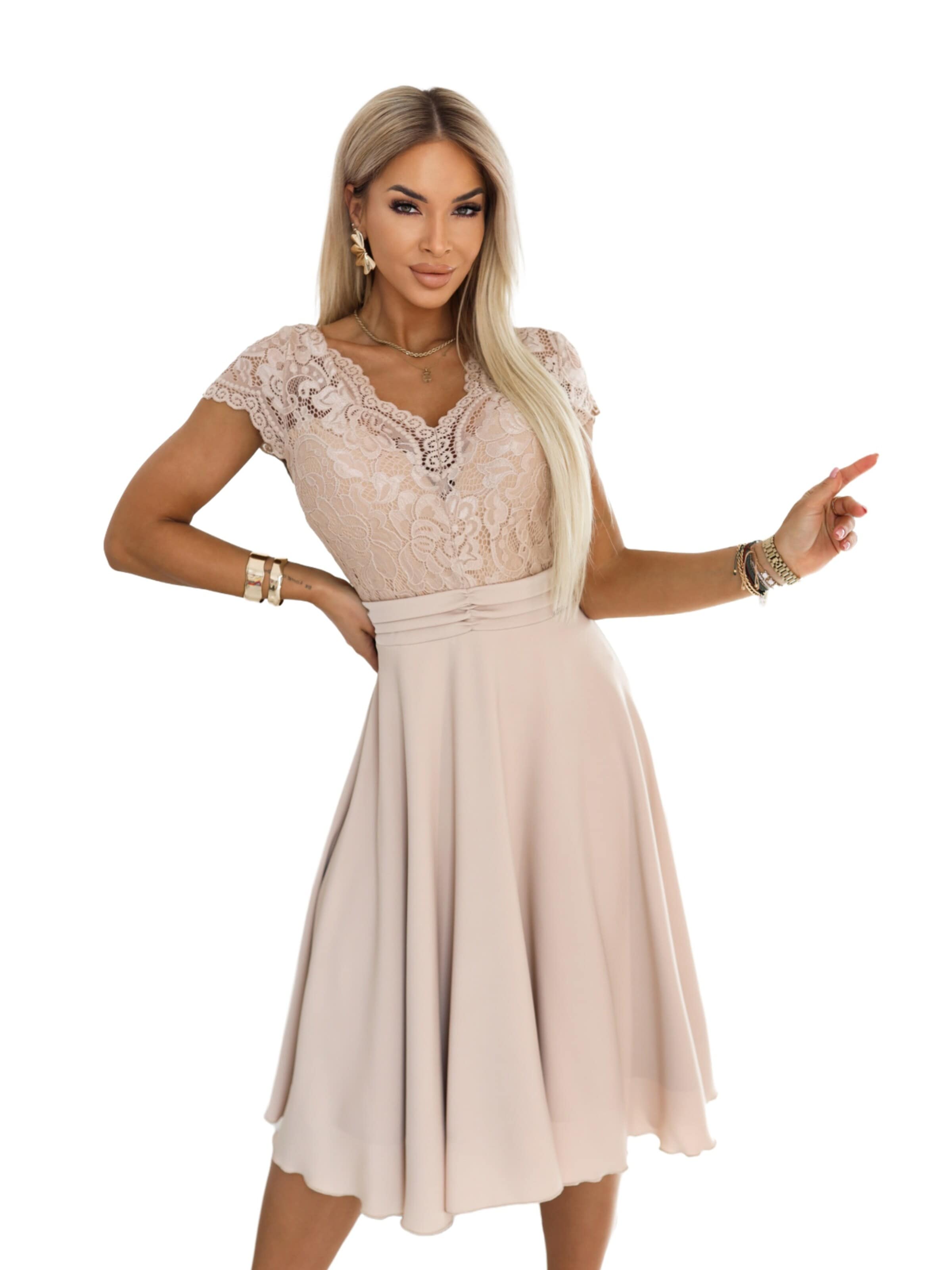 amorubi.com Evening Dress in Beige