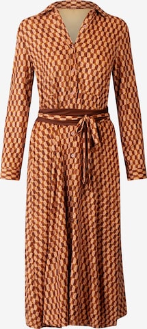 KraimodKošulja haljina - smeđa boja: prednji dio