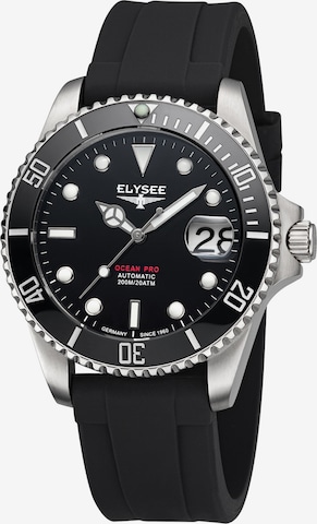 ELYSEE Analoog horloge 'Ocean Pro' in Zwart: voorkant