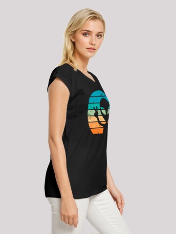 F4NT4STIC Shirt 'Alien Piece Sonnenuntergang' in Black