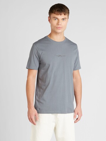 T-Shirt Lindbergh en bleu : devant