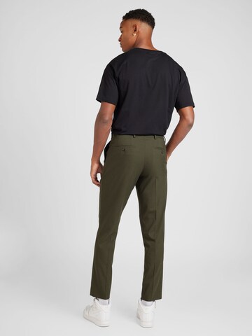 SELECTED HOMME - Tapered Calças com pregas 'SLHBLAKE' em verde
