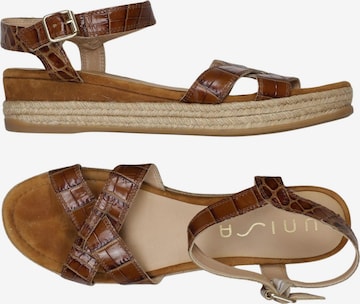 UNISA Sandalen 46 in Braun: Vorderseite