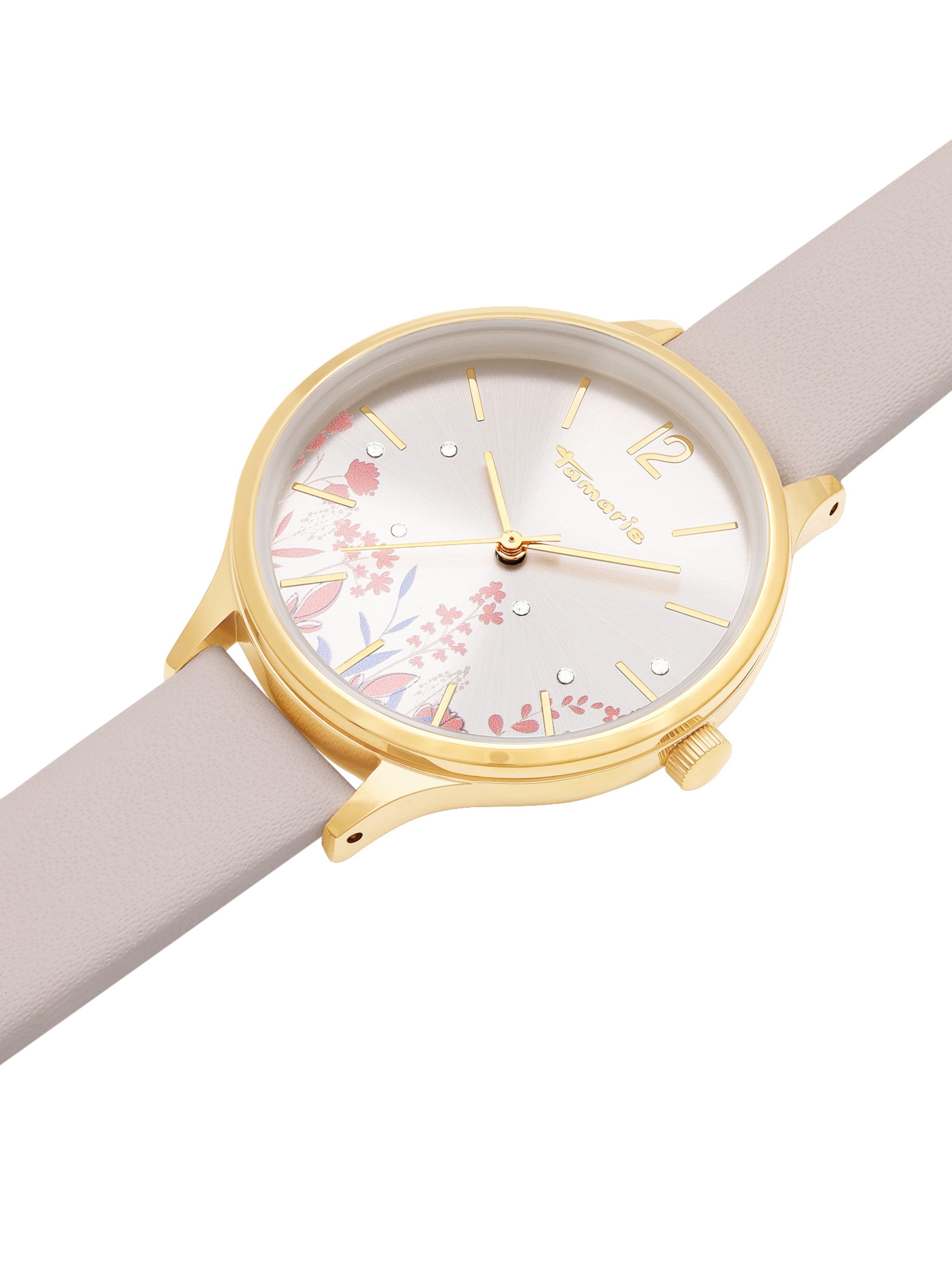 Tamaris Analog Watch 'Life Tree' in Beige