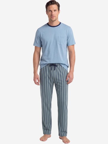 Ammann Long Pajamas in Blue: front