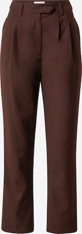 Guido Maria Kretschmer Women Loose fit Pleat-Front Pants in Brown: front