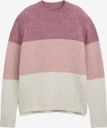 Pull-over TOM TAILOR DENIM en rose : devant