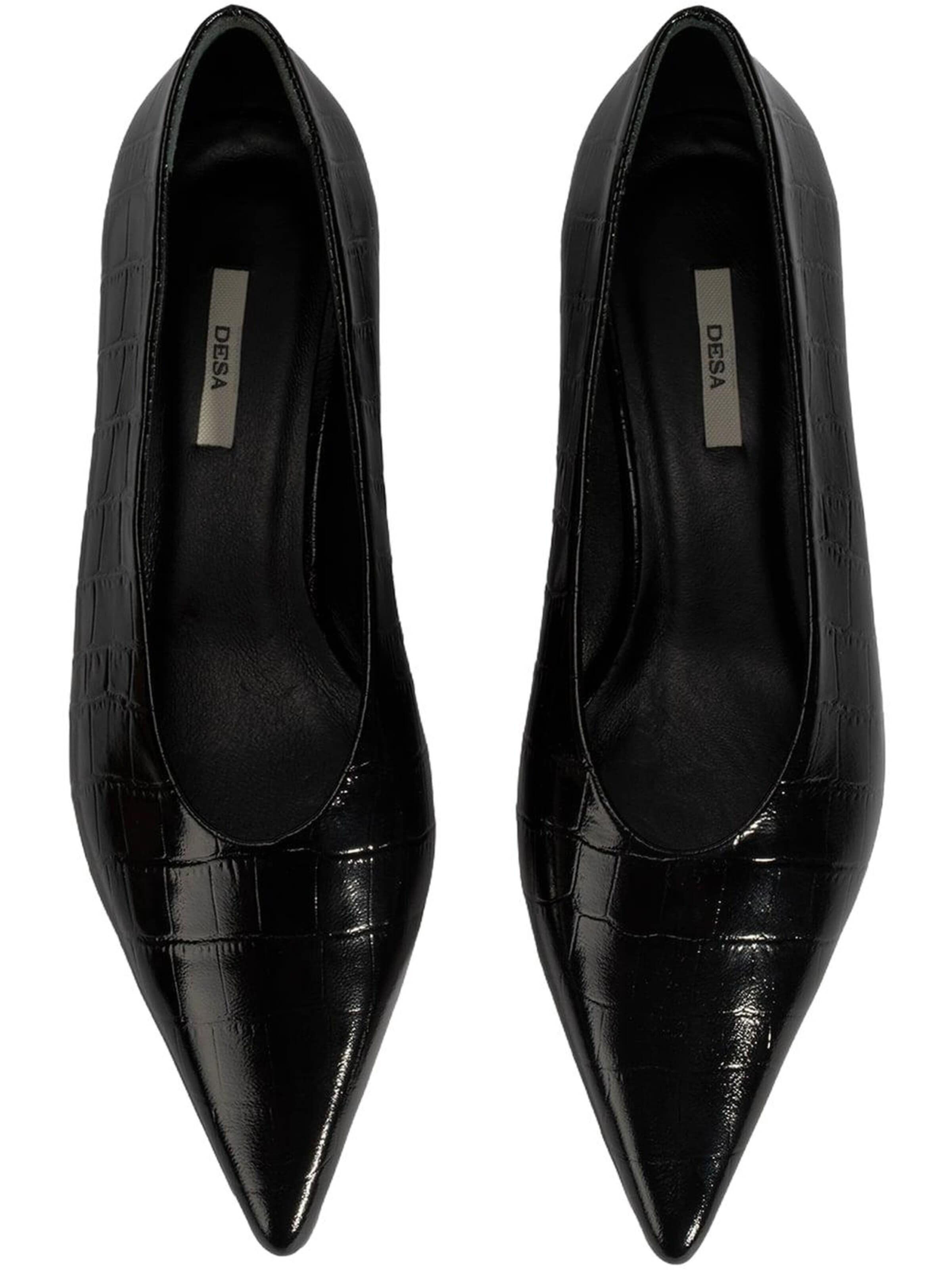 Desa Pumps 'Ballettschuhe' in Black