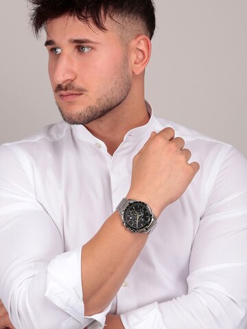 Maserati - Reloj analógico en plata: frente