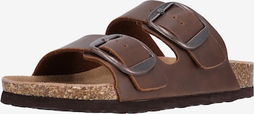 Cruz Mules 'Bundao' in Brown: front