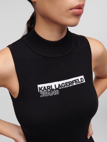 Karl Lagerfeld Strickkleid in Schwarz