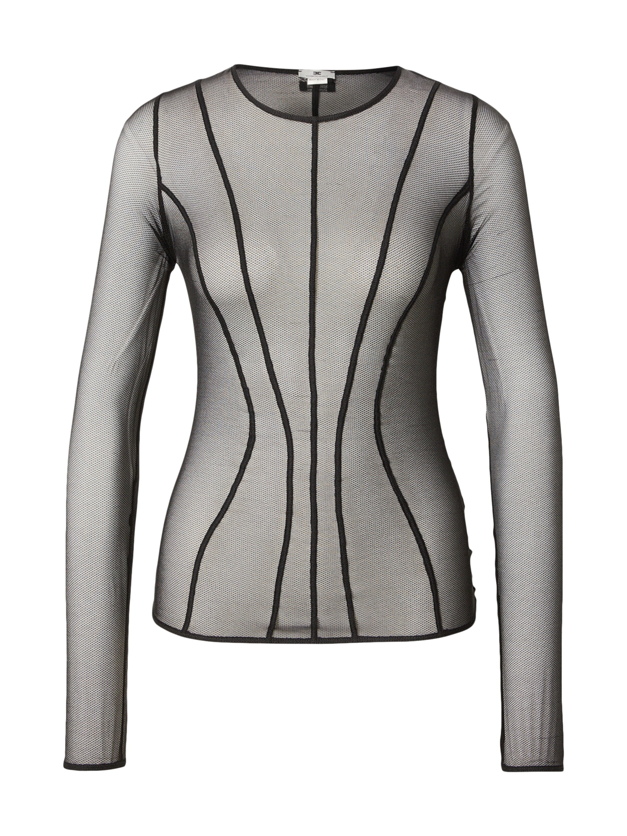 Elisabetta Franchi Shirt in Zwart: voorkant