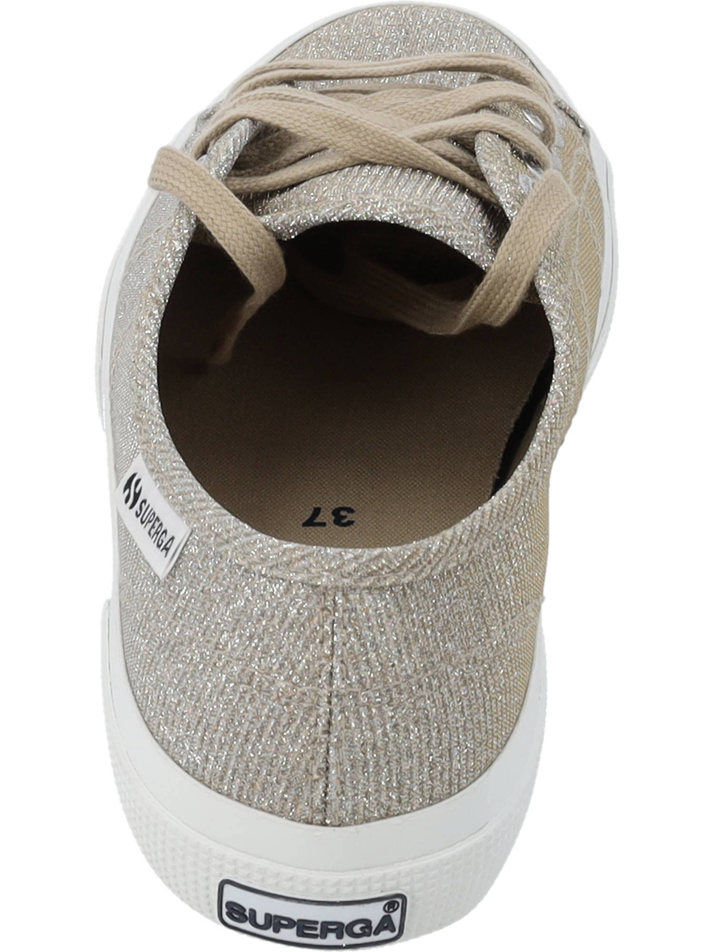 SUPERGA - Sapatilhas baixas 'Lame S4135ZW' em bege