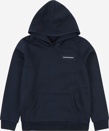 PEAK PERFORMANCE Sweatshirt in Blue: front