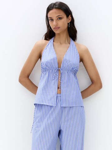 Haut Pull&Bear en bleu : devant