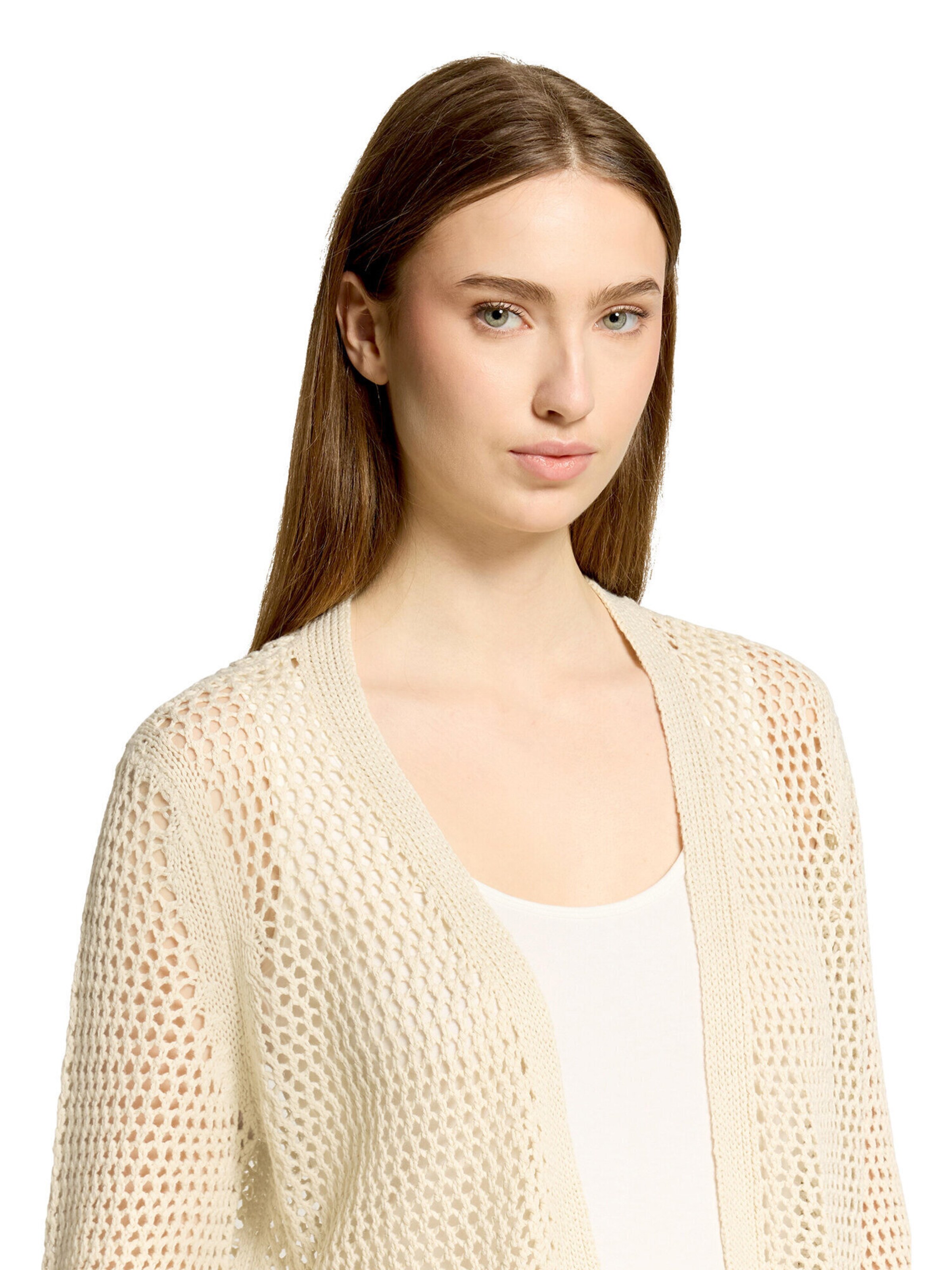 Betty Barclay Gebreid vest in Beige