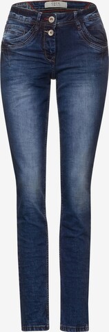 CECIL Slimfit Jeans in Blauw: voorkant