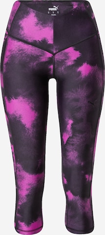 PUMA Skinny Workout Pants in Purple: front