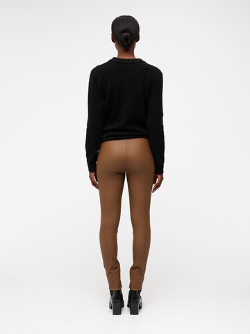 Skinny Leggings di OBJECT in marrone