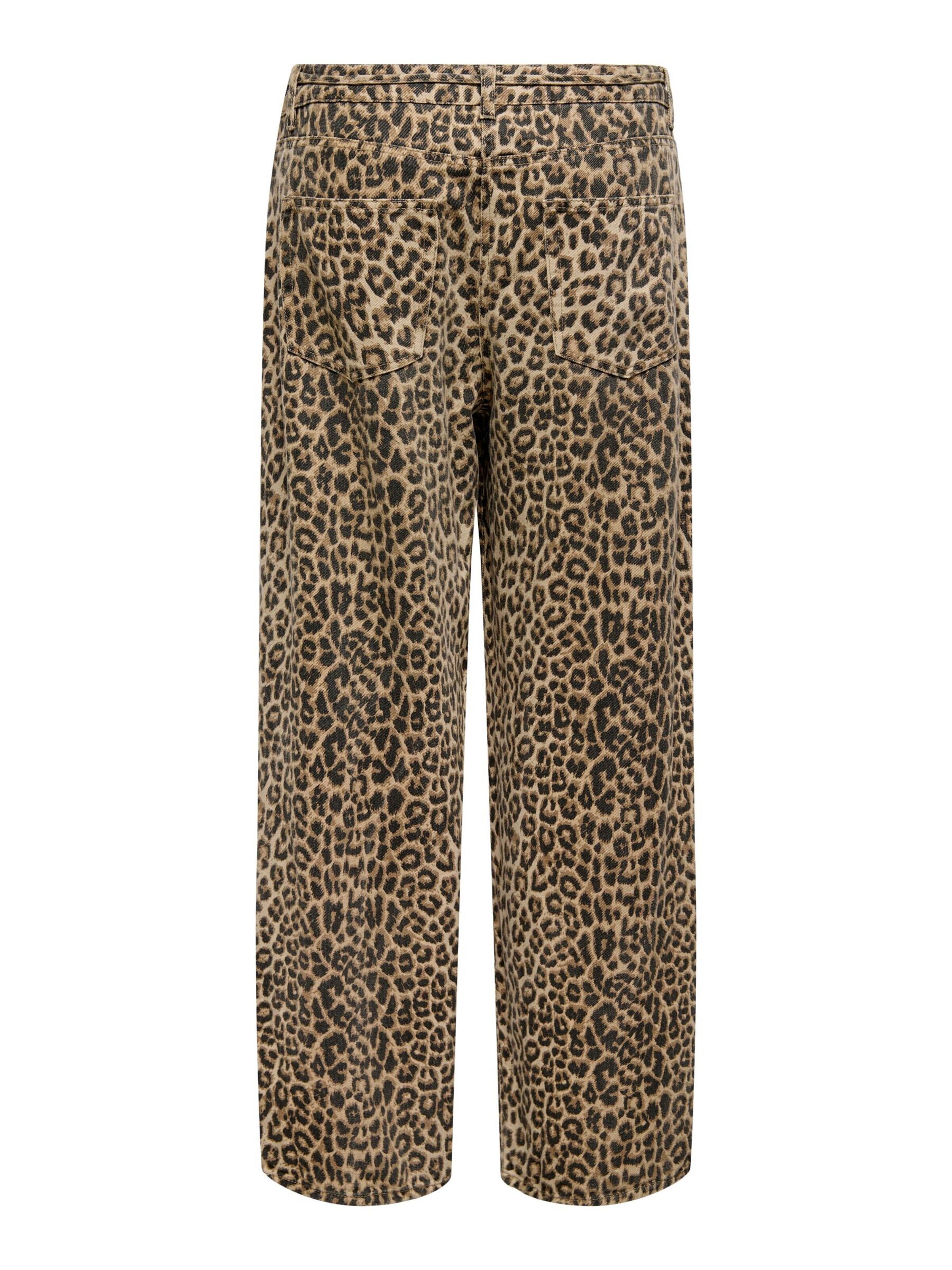 ONLY Regular Broek 'ONLNaomi' in Bruin