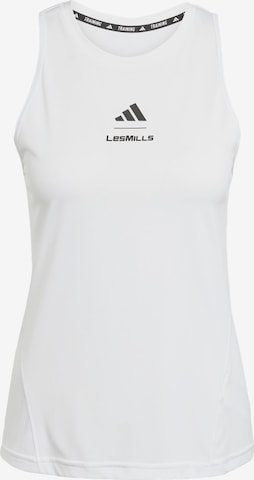 Top sportivo 'Les Mills' di ADIDAS PERFORMANCE in bianco: frontale