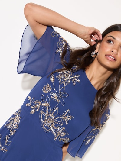 Friends Like These Robe en 36 en bleu marine / or, Vue avec produit